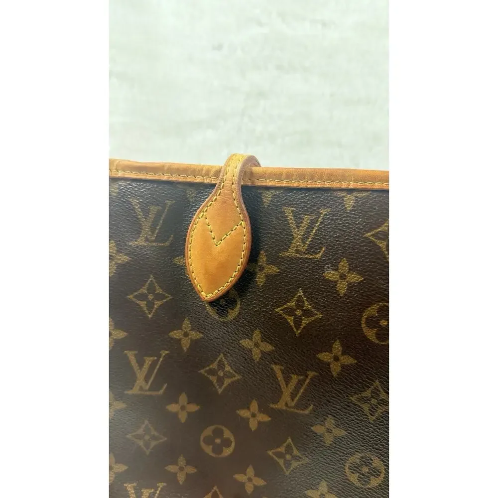 Louis Vuitton Neverfull Monogram Tote MM Brown Canvas